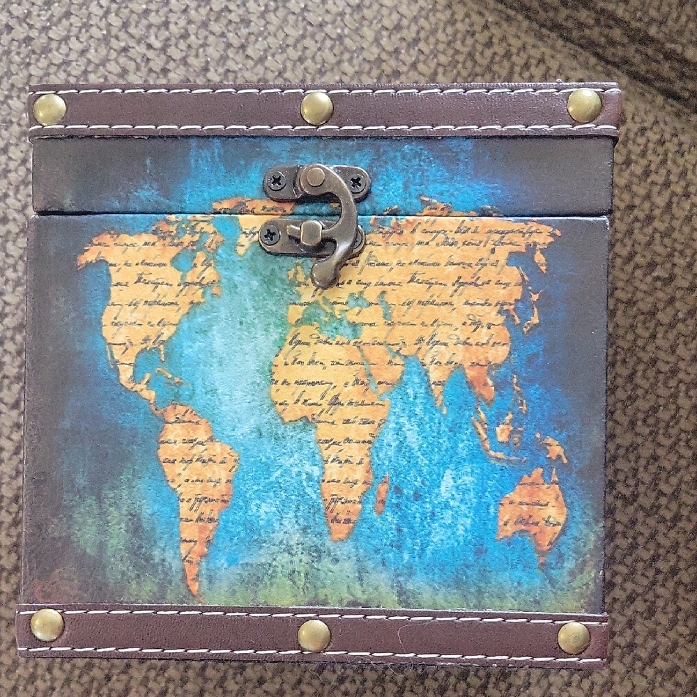 World Map Decorative Box